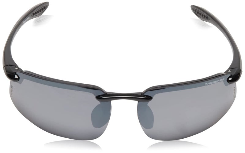CROSSFIRE 2123 Crossfire Silver Mirror Safety Glasses, Scratch-Resistant, Frameless - Image 2